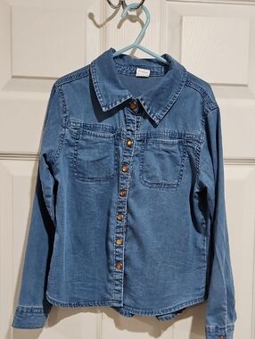 Girls Bluejean Button Up